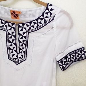 Tory Burch Marissa cotton embroidery top